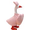 1 Set Valentine's Day Porch Goose Outfits Outdoor Garden Lawn Yard Goose Statue Velvet Bow Love Heart Costume Holiday Party Dress-up Clothing