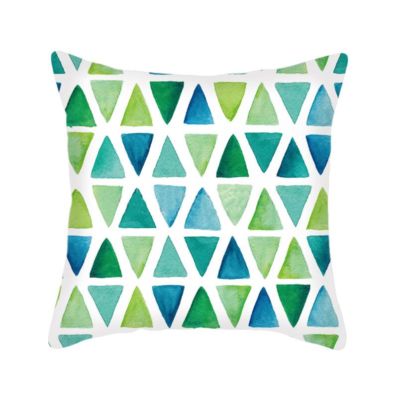 New European Style Simple Pillowcase Creative Geometric Cotton Cushion Cover