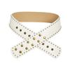 Punk Style Rivet Belt With Metal Buckle For Fashionforward Streetwear