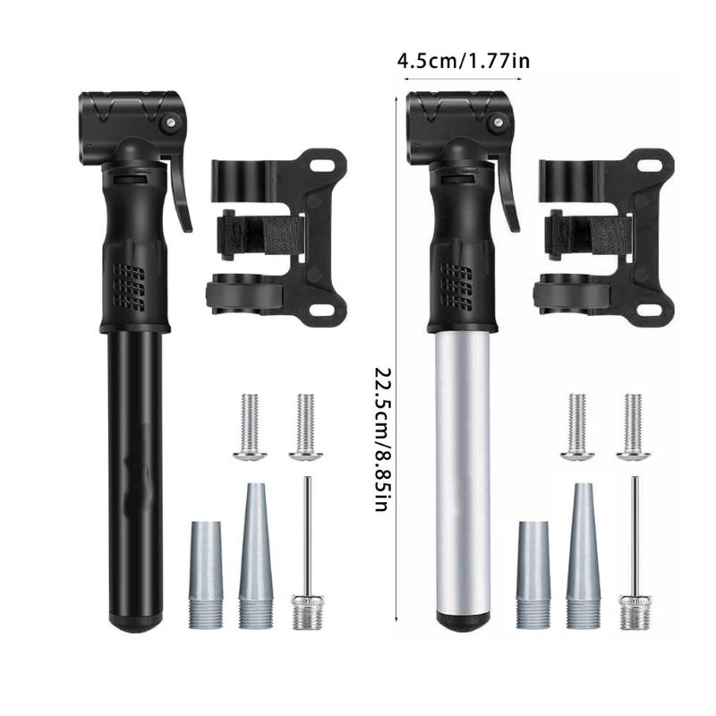 High Pressures Bike Pumps with Standard Bicycles Valves for Balls, Mini Bicycles Pumps Bicycles Tyre Pumps Set for Tyres