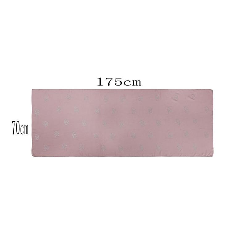 Chiffon Long Scarf Double Heart Rhinestone Ethnic Headscarf For Women