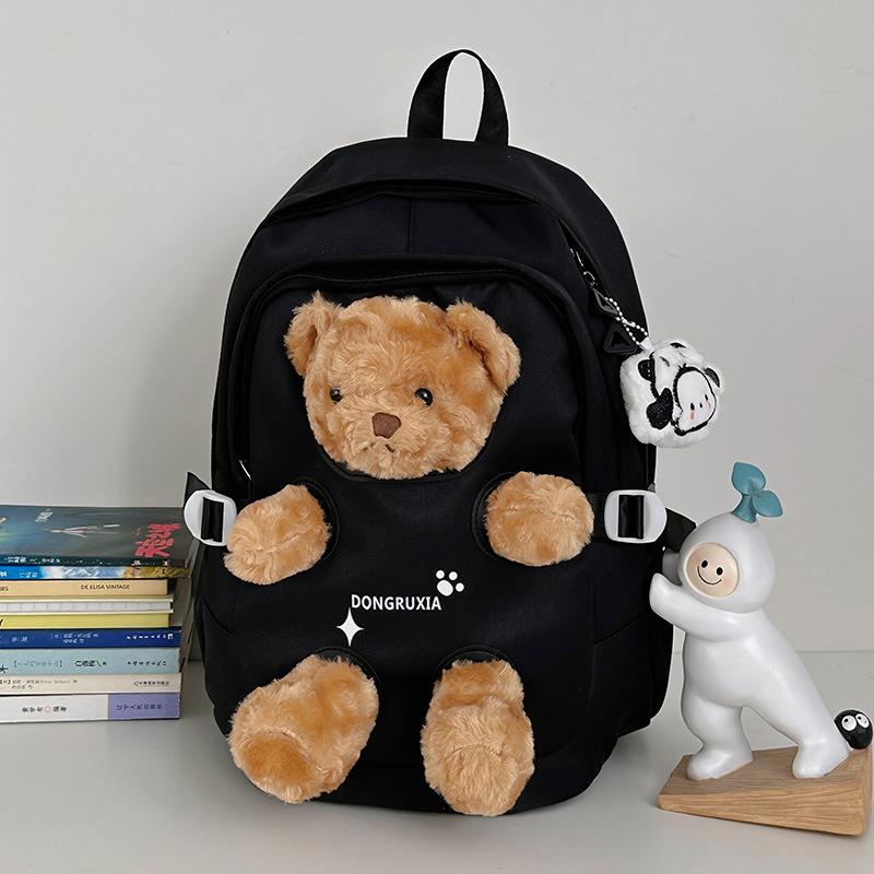 High Value, Fresh and Sweet, Cute Bear Girl Backpack, Large Capacity Backpack for Primary and Secondary School Students