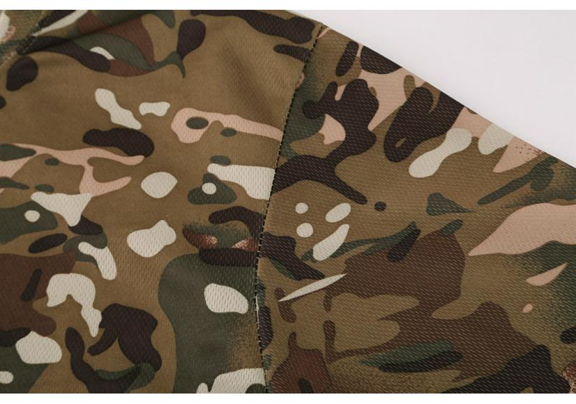ESDY Quick-Dry Camouflage Crew Neck T-Shirt A413