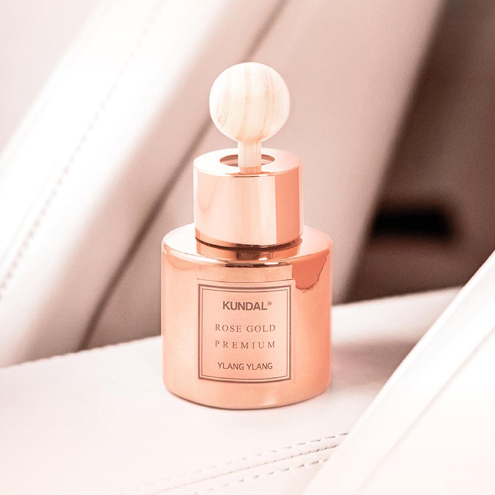 [1+1] Kundal Parfémový Osvěžovač Vzduchu do Auta Prémiová Edice 40ml 2-dílná sada (celkem 4 kusy), Korejská kosmetika s příjemnou vůní