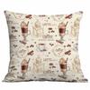 New Coffee Bean Creative Pillow Case Double-sided Printed Home Cafe Cushion Decoration