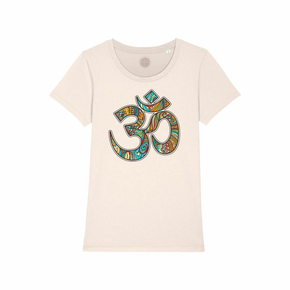 

Women s AUD Od Om Omkara T-Shirt Colorful Colors Mantra Ohm Organic T-shirt Girl M