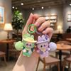 Denim Flocking Cute Soft Rubber Doll Cartoon Student Keychain Hanging Jewelry Blind Bag