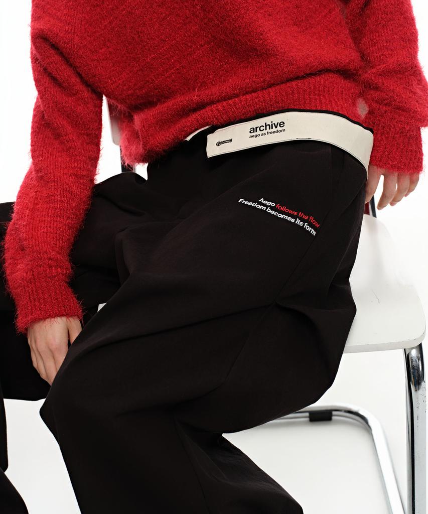 AEGO FREEDOM LAB Nip Arch Two-Way Pants_Black