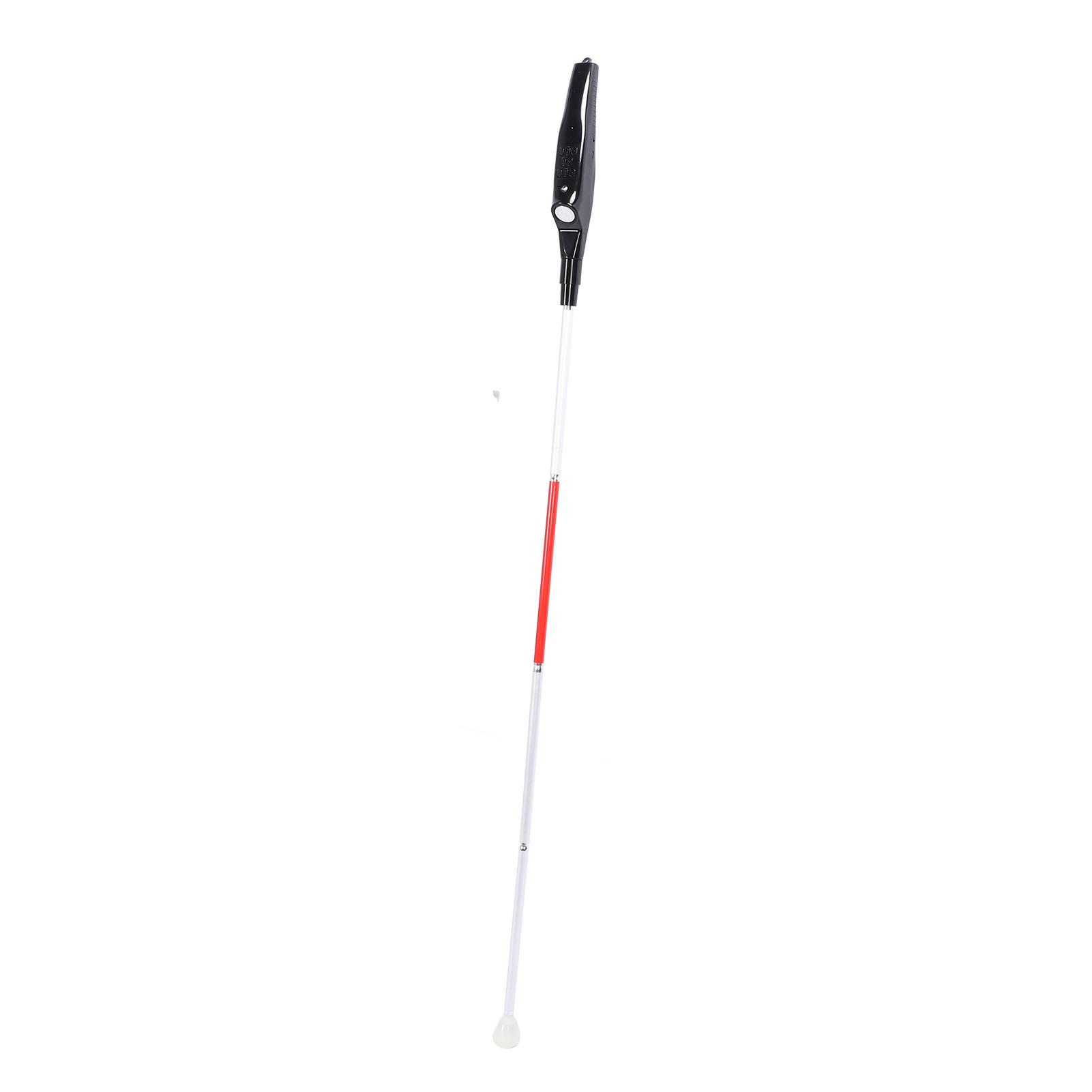 Folding Guide Cane with Red Reflective
