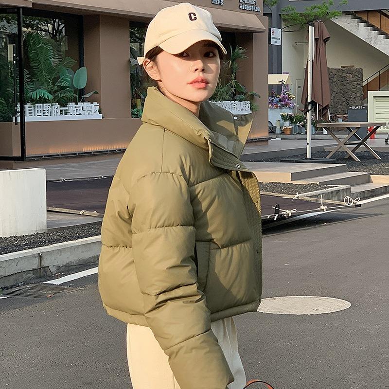 

Autumn and winter new black short down padded jacket women s padded jacket versatile small padded jacket tide XL suggestion [130-150] catties армия зеленый
