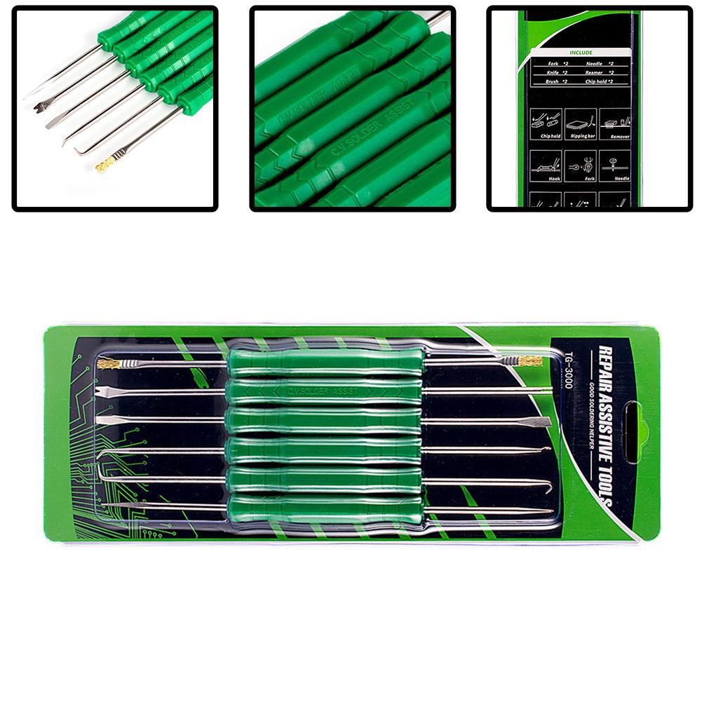 6Pcs Desoldering Aid  Kit Soldering Aid Assist Tool PCB Cleaning Repair Tool Circuit Board Soldering Welding Auxiliary Tool