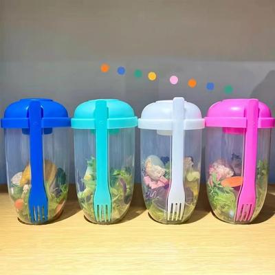 Bottle Salad Container for Lunch Carry To Go Bottle-Shaped Salad Container As Lunch Bento Salad Bowl Bottle Cup Salad Box Food