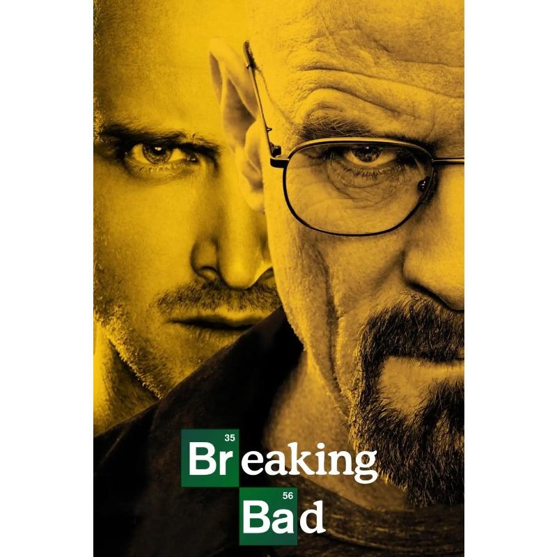 Breaking Bad Klassische Krimi-TV-Serie Poster Leinwandmalerei Heisenberg Drucke Wandkunst Bilder Moderne Heimzimmerdekoration