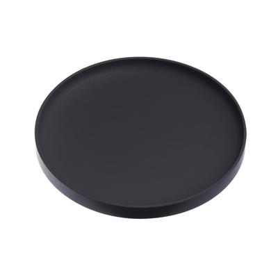 Yamazaki 3D Coaster Round Black Approximately W10D10H0.9cm Tower Silicone 2539