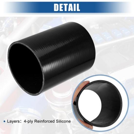 Single 45" ID 6" Length 4-Ply Straight Coupler Reducer Hose Universal
