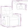 Electric Massage Chair with Lift Assist Burgundy Fabric