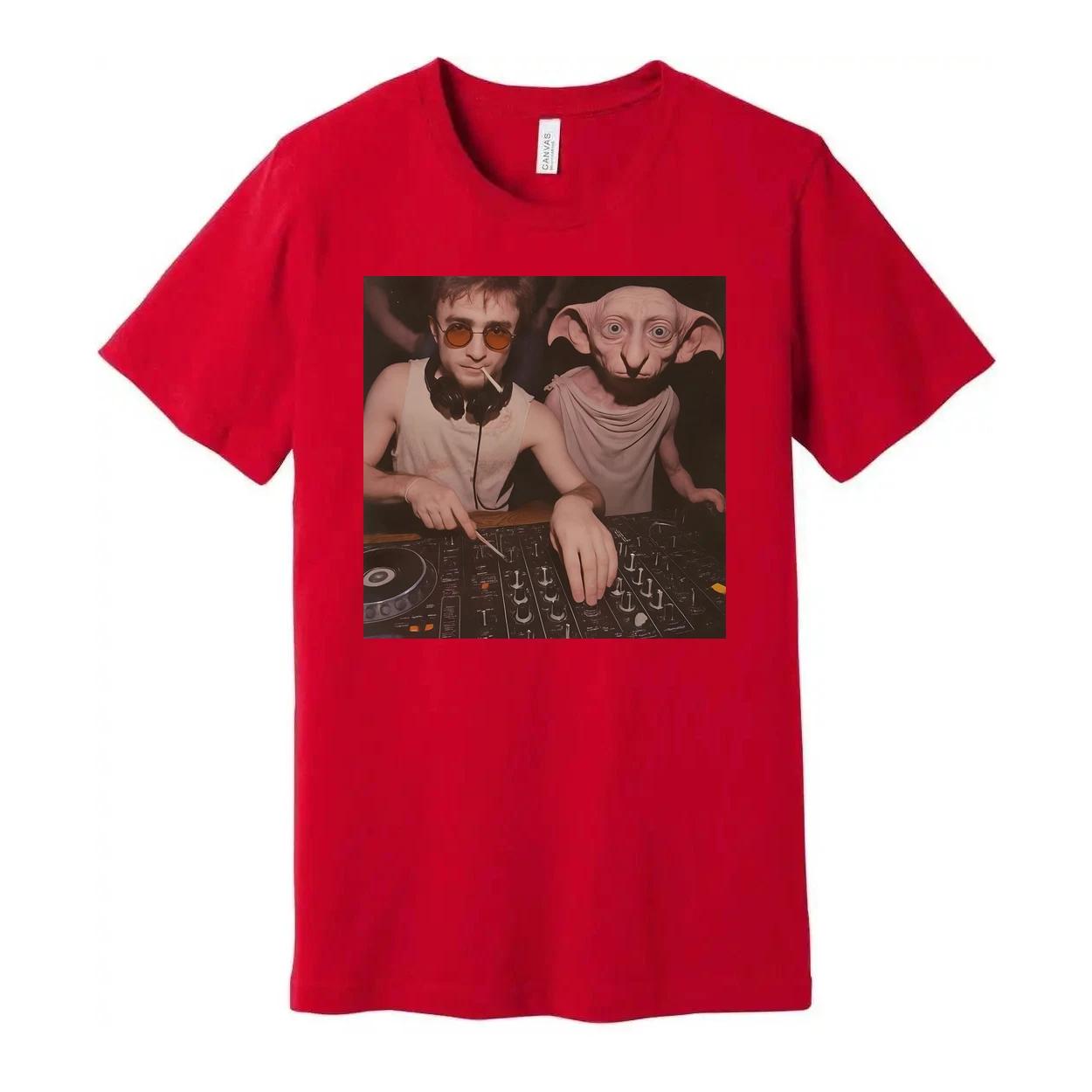 Harry Potter And Dobby DJ Unisex Graphic Tee Shirt Edition 4XL