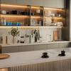 0.5m/1m 45 Degree Oblique Lighting LED Aluminum Profile Cabinet Recessed Hidden Linear Strip Light Closet Shelf Layer Bar Lamp