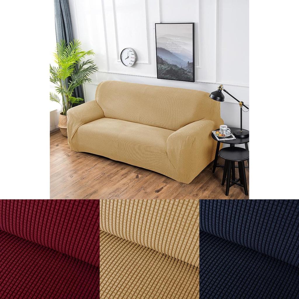 Luxurious Stretch Home Chair Sofa Cover In Solid Color For All Season Comfort