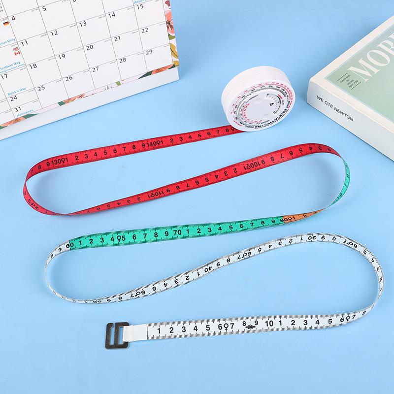 Bmi Body Measuring Tape Sewing Ruler Waist Tape Measure Portable Round Soft Measurement Ruler Practical Accessories