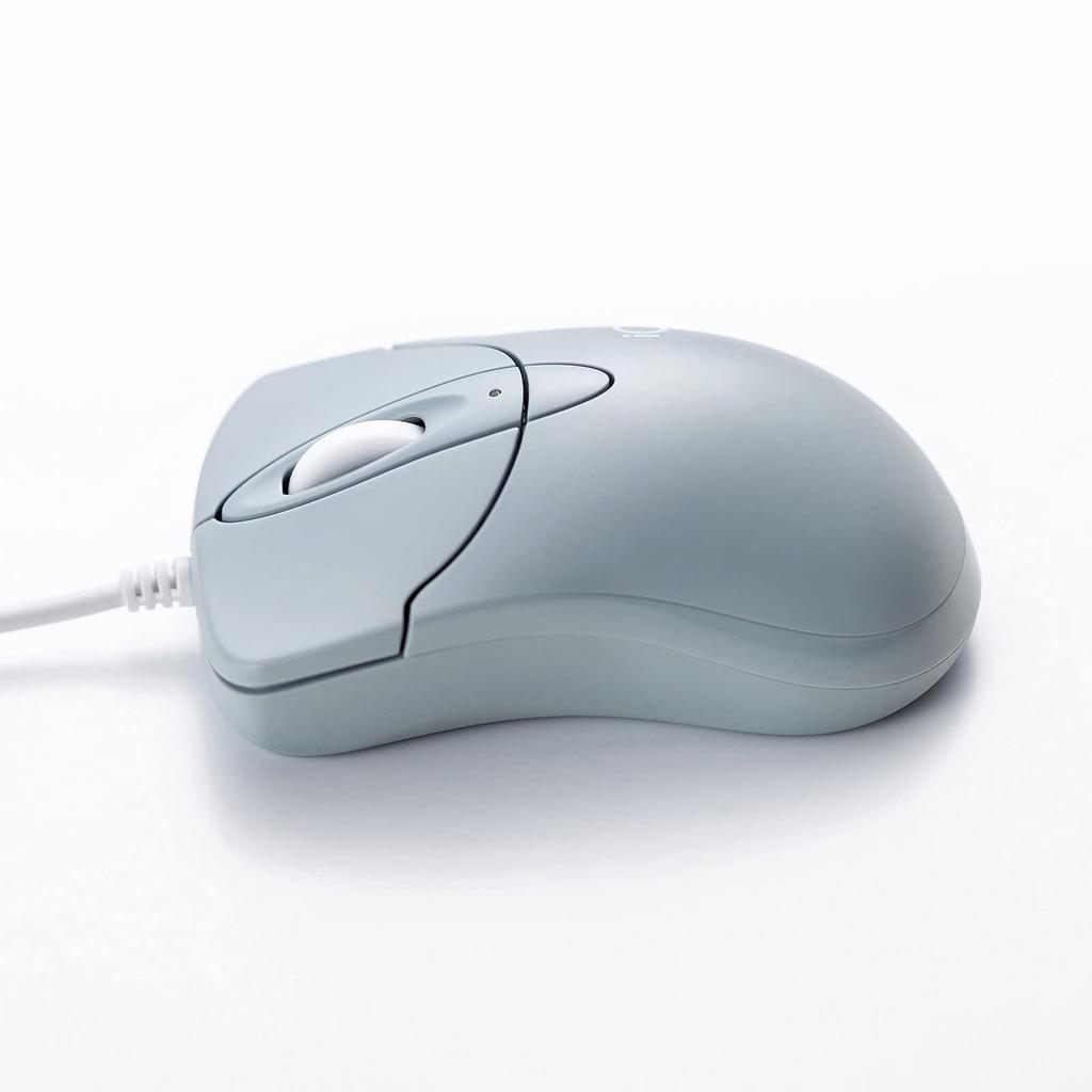 Sanwa Supply Wired 3 Blue Sky Mouse, Quiet, Buttons, LED, Compact, "IO Plus" Series, Blue, MA-IPYBS301BL