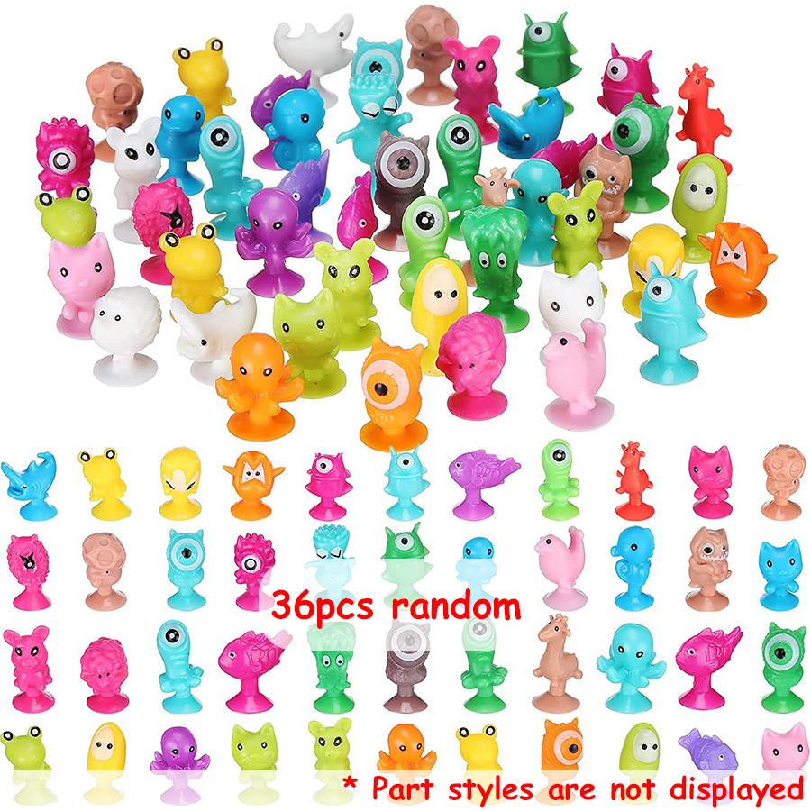 

36Pcs Mini Suction Cup Monster Dolls Creative Desktop Ornaments for Home Office Car, Fun Party Gifts Favors Decor Accessories