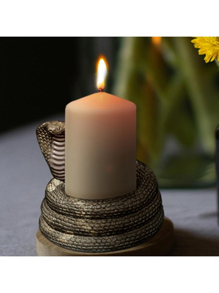 for  Candlestick Epoxy Resin Mold  Snake Shaped Candle Holder Silicone M