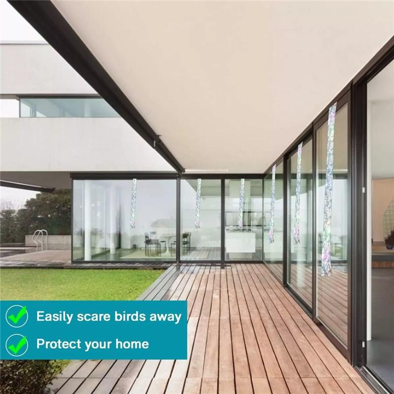 2x 80M Bird Deterrent Tape Flashing Reflective Lawn Pigeon Scare Repeller Ribbon