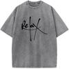 Student Top T-shirts Grams Of High-Quality Washed Old Tshirt Hip Hop Streetwear Men Washed T-shirts