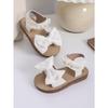 Girls' Bowknot Flat Sandals Soft-Sole Pearl Beach Shoes for Toddlers & Young Children Cute Elegant Girls Shoes Kids Shoes