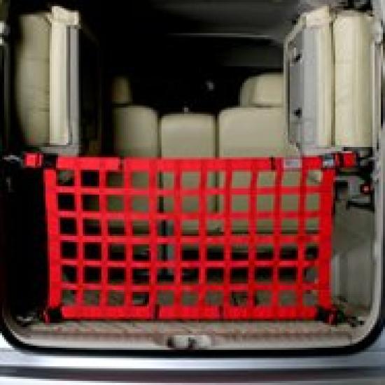 TGS SPYCE Racing Cargo Net for Mitsubishi Delica D5 (Adjustable Mount Hooks, Blue)