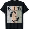 Kitesurfing Periodic Table Elements Kiteboarding Retro T-Shirt(3)