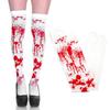 Halloween Cosplay Nurse Costume Socks Bloody High Stockings Women Stockings Blood Stained High Socks Halloween Over Knee Socks