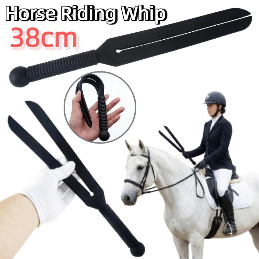 Silicone Horse Riding Whip 38cm Horse Riding Crops Durable Spanking Paddles  Horse Rider
