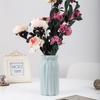 1 Pcs Nordic Flower Vase Imitation Ceramic Plastic Flower Vase Living Room Desktop Decoration Wedding Centerpiece Arrangement