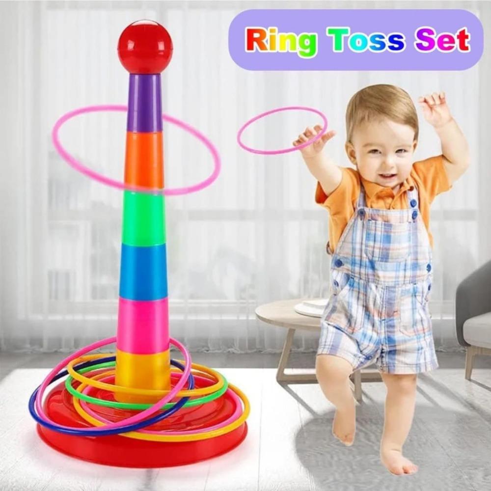 Early Education Throw Circle Game Interactive Hoop Ring Toss Toys New Ferrule Stacked Toys  Gifts