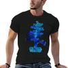 Blue Bonsai Tree T-Shirt Lightweight Running T-Shirt