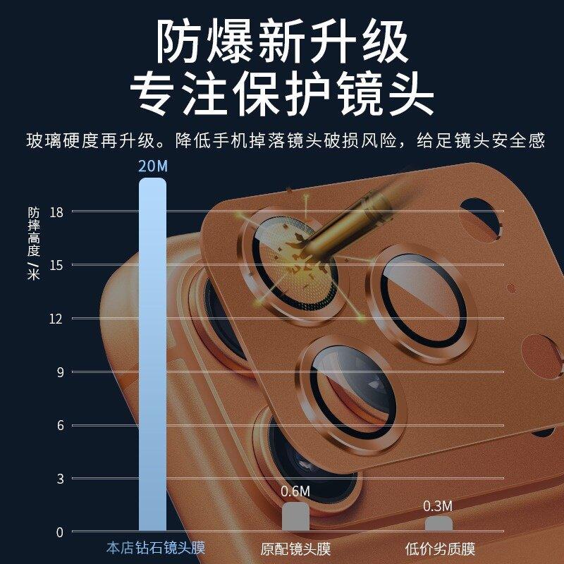 Applicable iPhone11 Lens Film 11ProMax Mobile Phone Rear Camera Film Metal Integrated Lens Protective Film