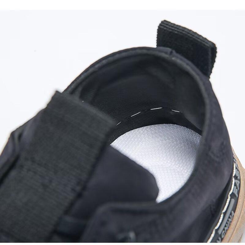 Neformální pánská pracovní obuv, boty odolné proti nečistotám a vodě, retro pánské boty, protiskluzová sportovní obuv na prkno