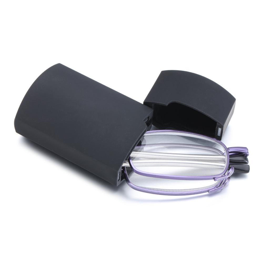 Faltbare Lesebrille mit Etui Damen Herren Leicht Mini Altersweitsichtbrille Tragbar Ultraleicht Klein Weitsicht Brille