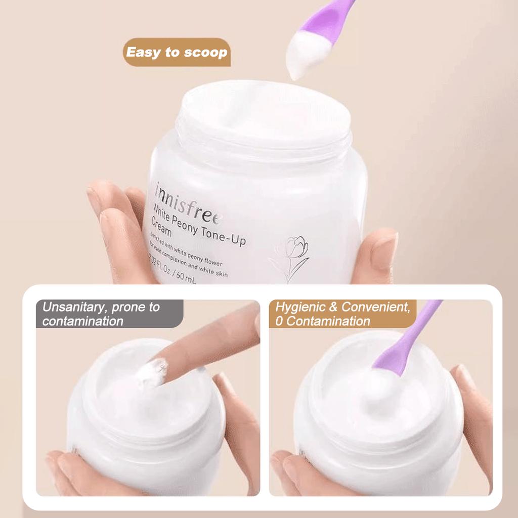 3pcs Silicone Makeup Spatula And Scraper Set, Dual-Ended Multi-Functional Beauty Tools, Suitable For
