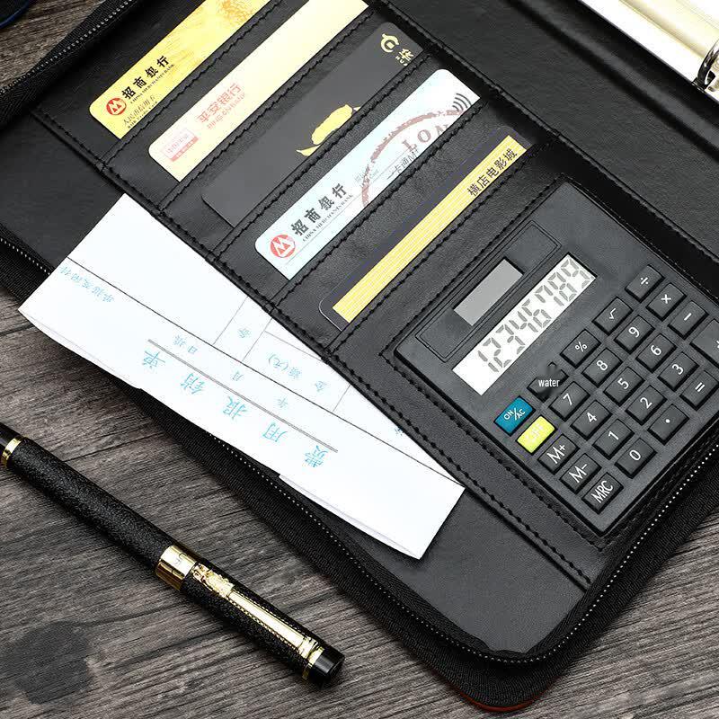 Langjie A5 Leather Loose-leaf Business Notebook