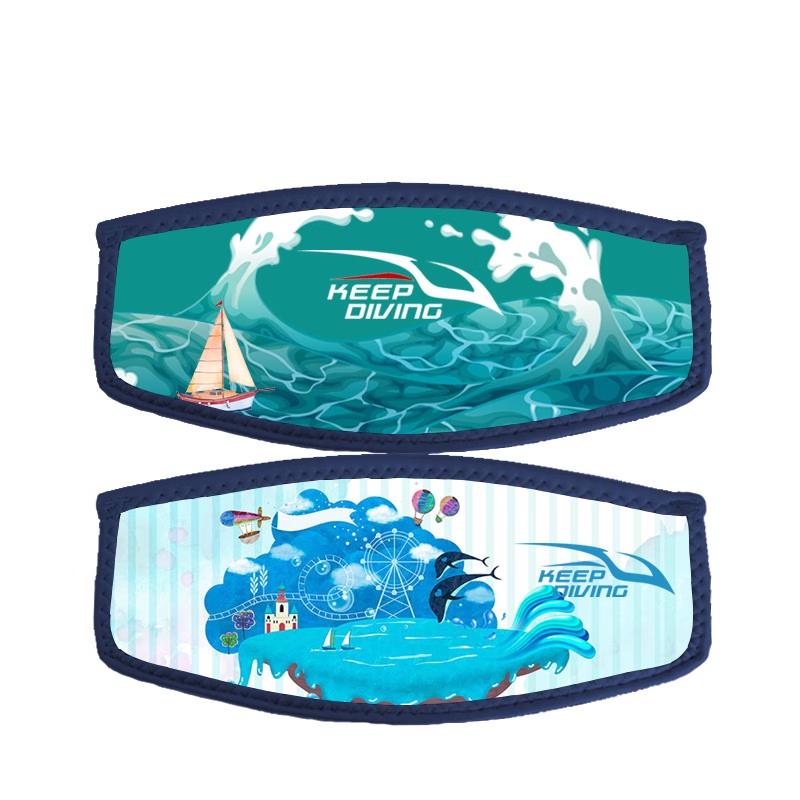 Diving Mask Hair Strap with Double-Sided Print