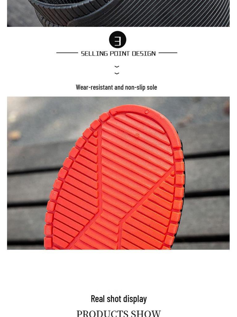 2023 Men's Fashion Short Rain Boots: Waterproof, Non-slip Rubber Shoes for Couples