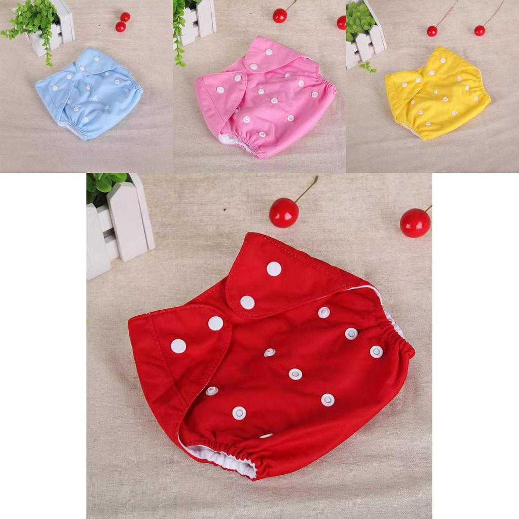 Reusable Baby Cloth Diaper Thin Fleece Mesh Washable Adjustable For Infants