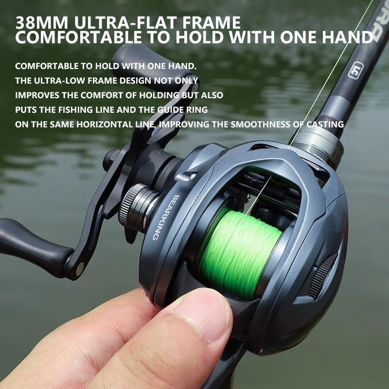 Mavllos YURI Light Baitcasting Reel  Drag Power 5KG Speed Ratio 5.2:1  Aluminum Spool Saltwater Freshwater Lure Bait Casting Reel Baitcasting Reel