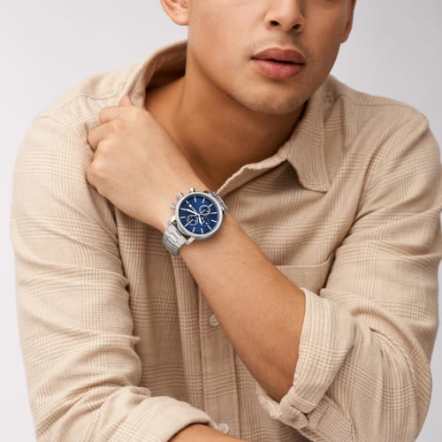 Fossil Men's RHETT Multifunction Stainless Steel Watch, BQ2846