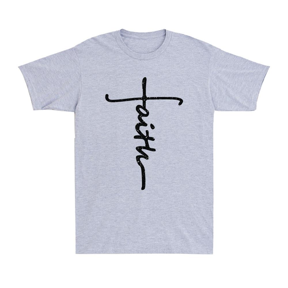 Faith Cross Funny Christian Christianity Faith Religious Retro Unisexs Tshirt