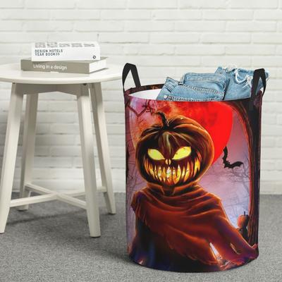 Laundry Collector Halloween Pumpkin Scarecrow Foldable Laundry Basket Home Organizer Baby Washing Basket Home Organizer