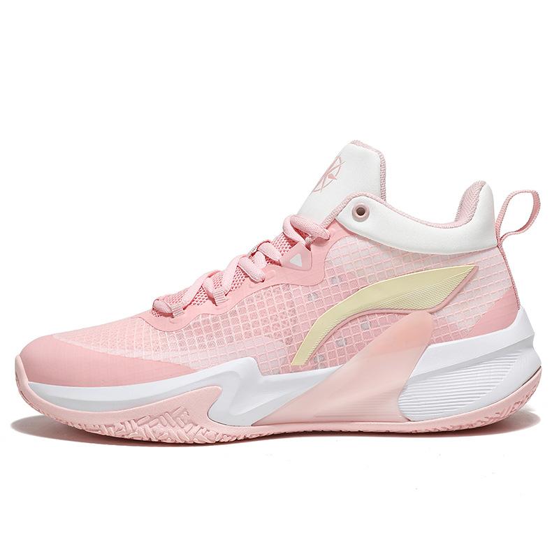 

Low-top basketball shoes men s 2025 new autumn and winter actual combat wear-resistant shock absorption ultra-light sports competition training profe 38 розовый